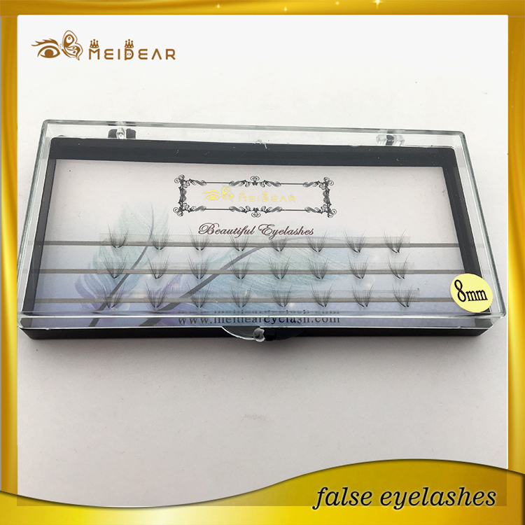 Private label hand made pre-fanned volume eyelashes extension  Singapore